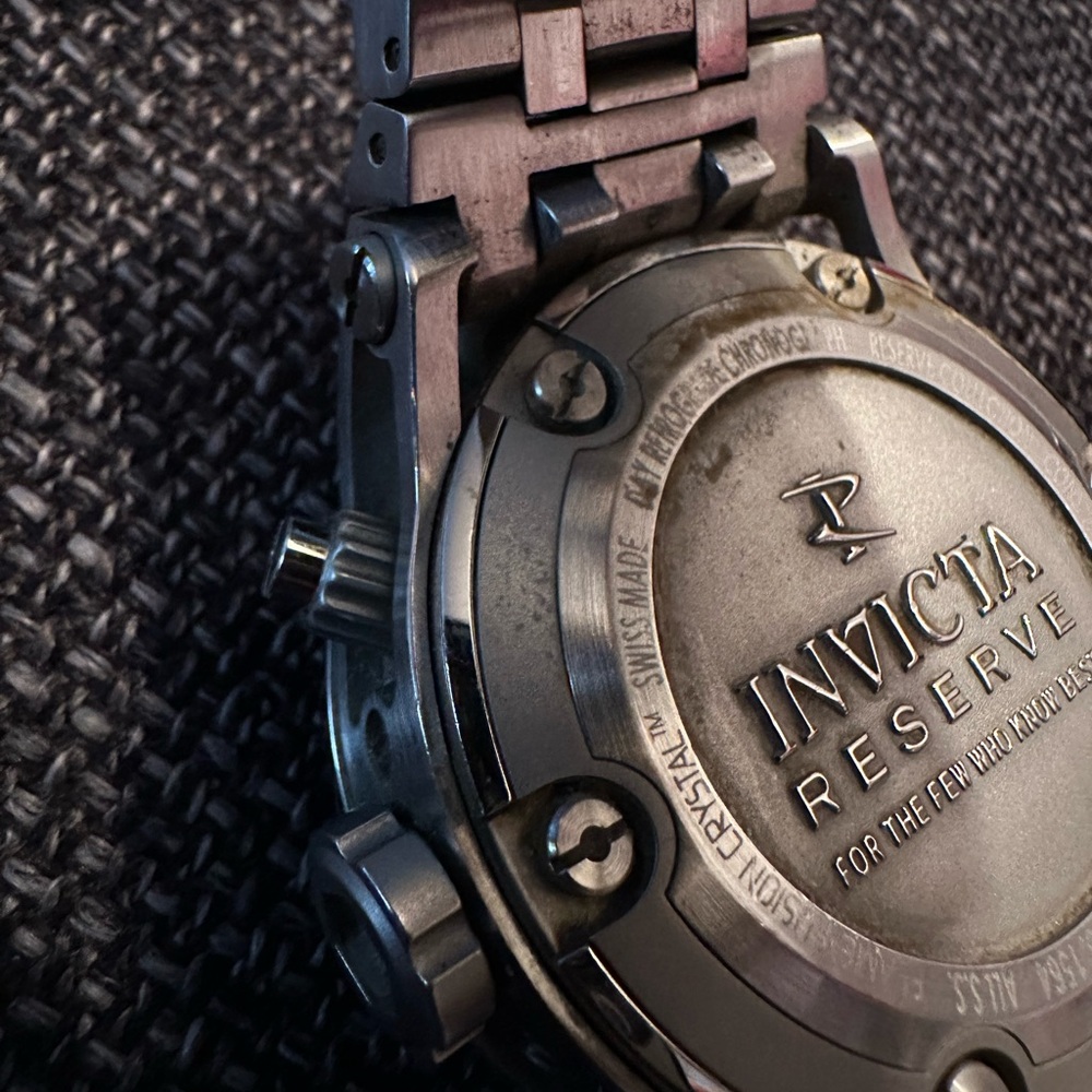 Invicta Men's Blue Dial Silver Watch - Picture 3 of 5